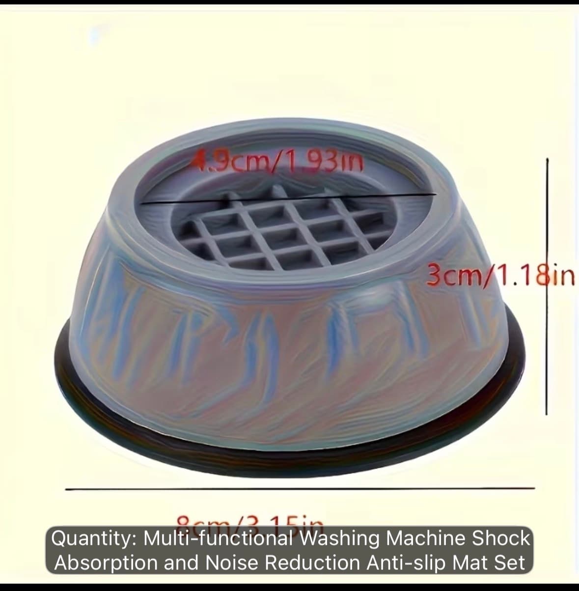 Stable anti slip base for washing machine, fridge and oven 3